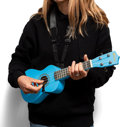 Tiger UKE7-BL Sopran Ukulele mit Tasche - für Anfänger -Blau Ukulele und Börse Blau, Ukulele und Bör