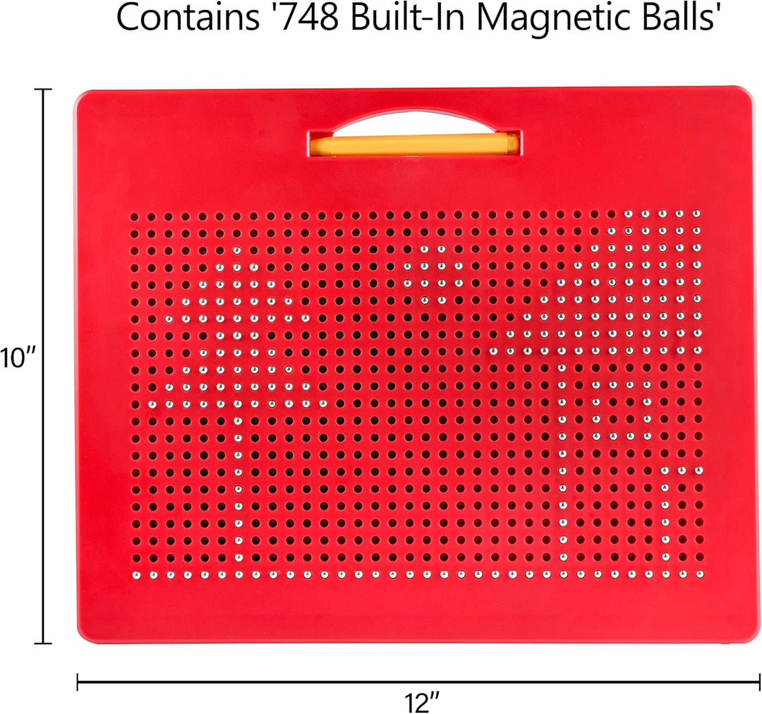Playmags Magna Zeichenbrett - Lustiges Entwurf und Zeichenfach mit Integrierten Magnetkugeln (748),