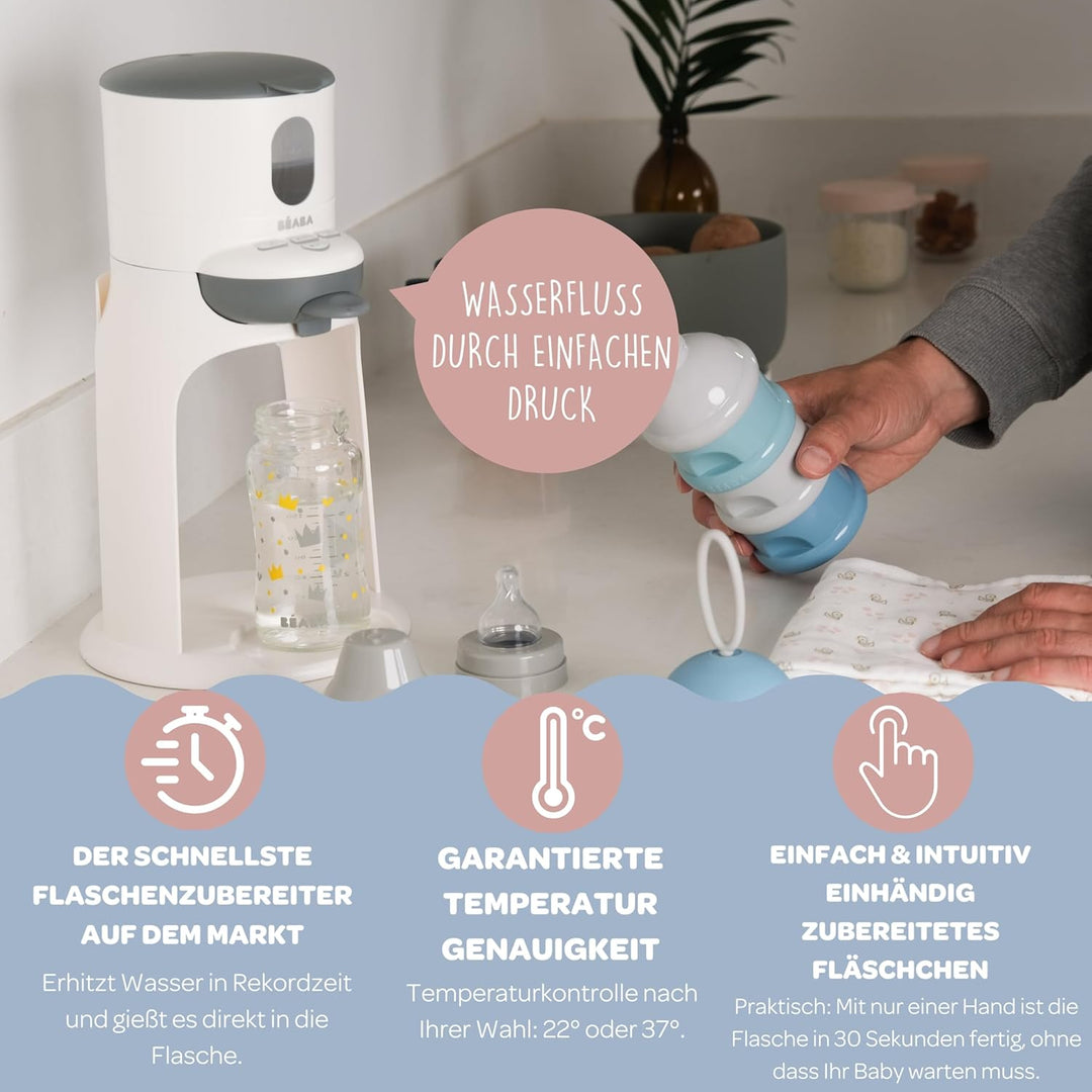 BÉABA, Flaschenbereiter/Wärmer Kleine Töpfe, Wasserspender mit exakter Temperatur, sofort, schnell,