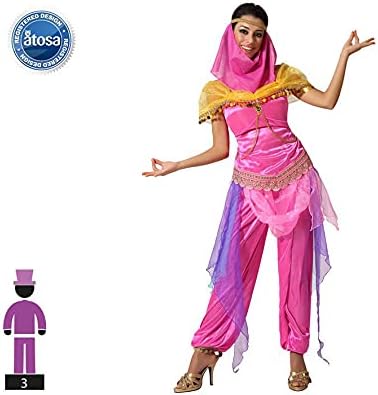 ATOSA Damen 66112 Arabische Prinzessin Kostüm XS-S Rosa Frau