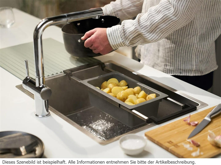 Franke AIUS300 Universal-Zubehörsystem für die Küchenspüle Large Grau, Large Grau