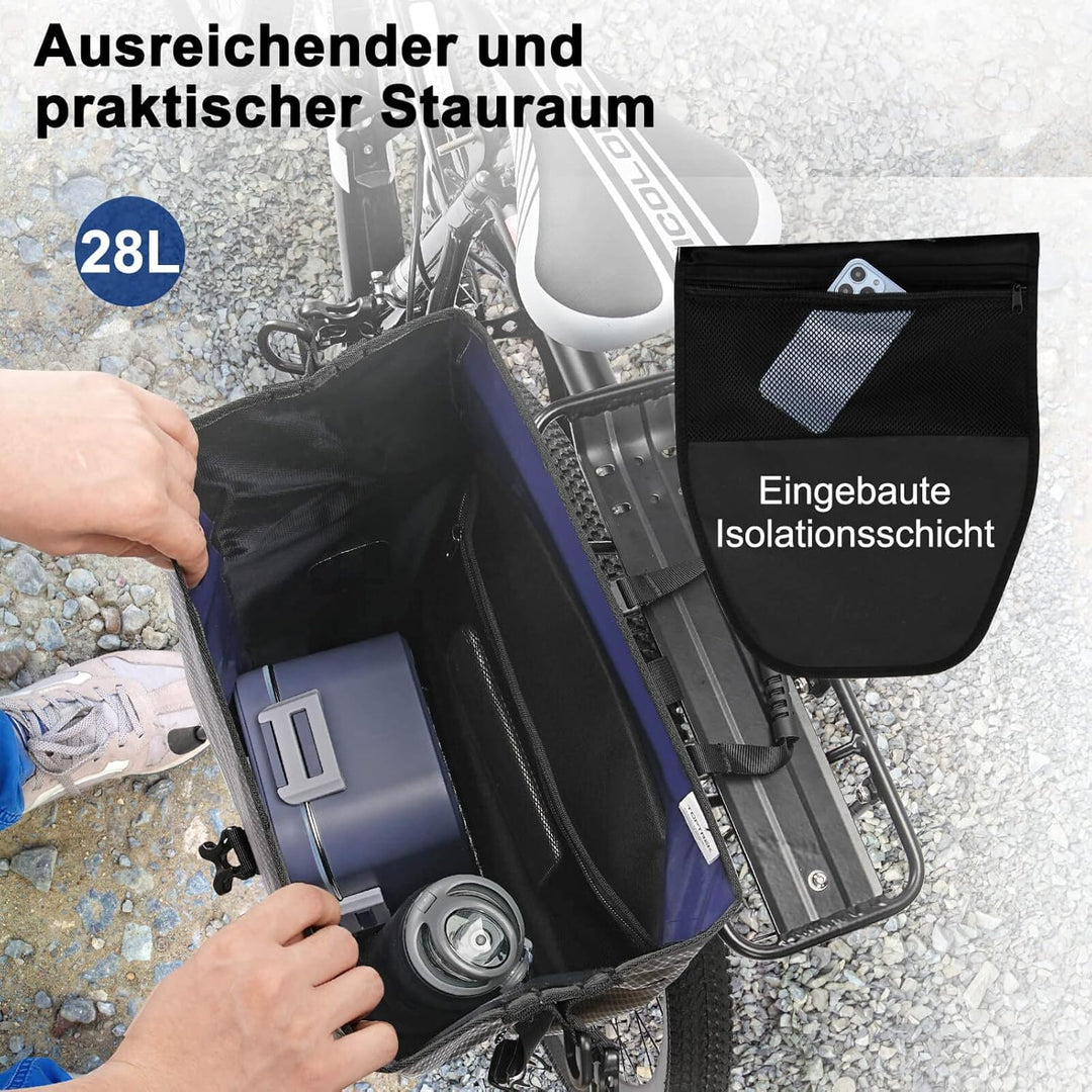 toptrek Fahrradtasche Gepäckträger, Wasserdicht Fahrradtaschen für Gepäckträger mit Schnalle der Neu