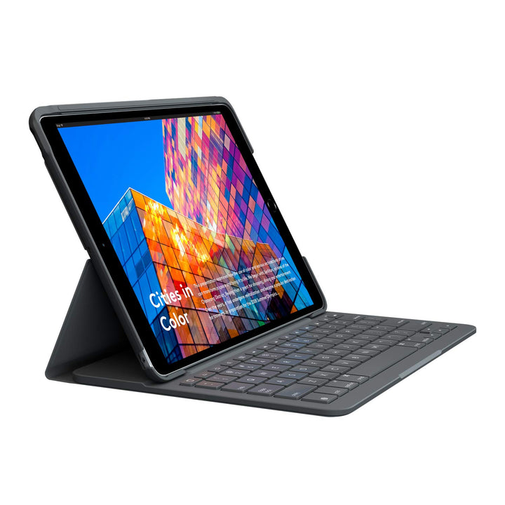 Logitech SLIM FOLIO iPad Air (3. Generation) Tastatur-Case mit integrierter kabelloser Tastatur (Mod