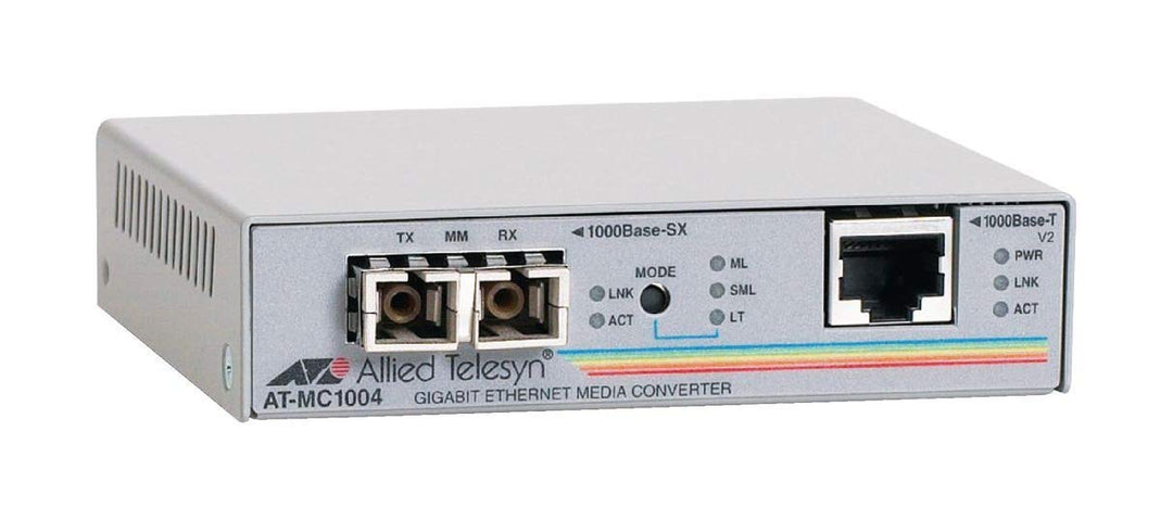 Allied Telesis AT-MC1004 Medienkonverter 1000 Mbit/s 1000 Mbit/s Netzwerkkonverter (250m, 270g, 105