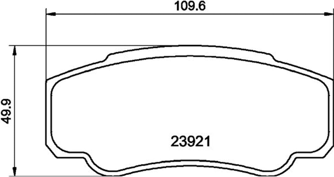 HELLA PAGID 8DB 355 010-411 Bremsbelagsatz - T1356 - Dicke/Stärke: 20.1mm - Bremssystem: Brembo - ni