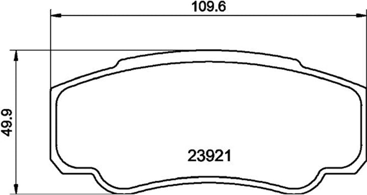 HELLA PAGID 8DB 355 010-411 Bremsbelagsatz - T1356 - Dicke/Stärke: 20.1mm - Bremssystem: Brembo - ni