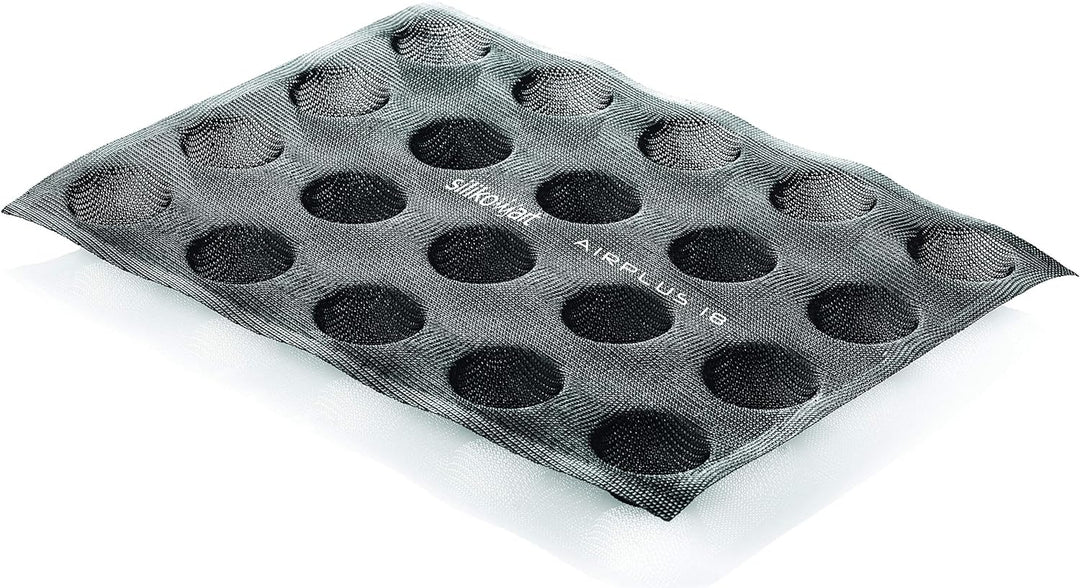 Silikomart 70.518.20.0065 mikro - perforierte Silikonformen, Silicone, Schwarz