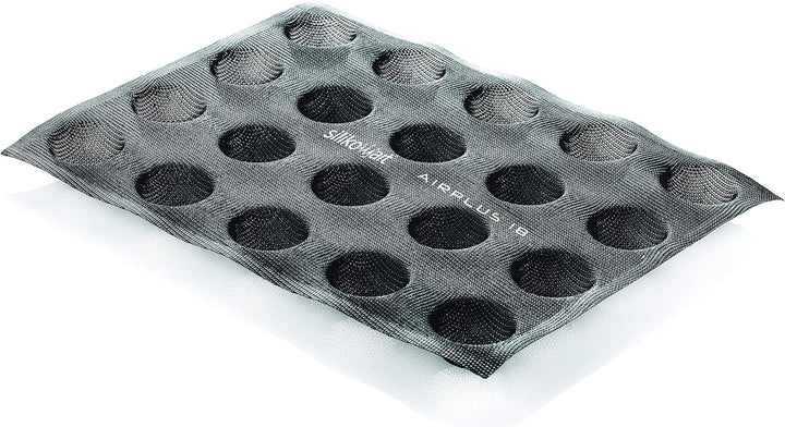 Silikomart 70.518.20.0065 mikro - perforierte Silikonformen, Silicone, Schwarz