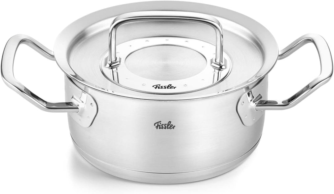 Fissler Original-Profi Collection / Edelstahl-Topfset, 5-teilig, Töpfe mit Metall-Deckel (3 Kochtöpf