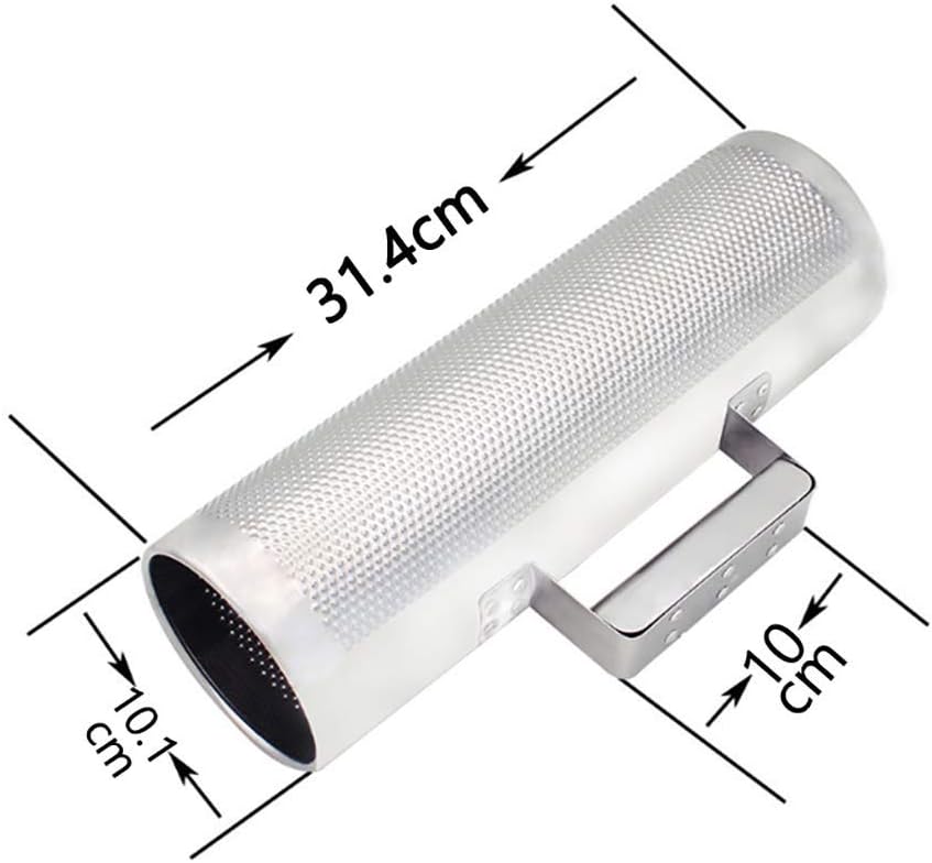 Towwoo 12" x 4" Edelstahl Guiro Shaker Musical Latin Percussion Instrument Training Tool mit Schaber