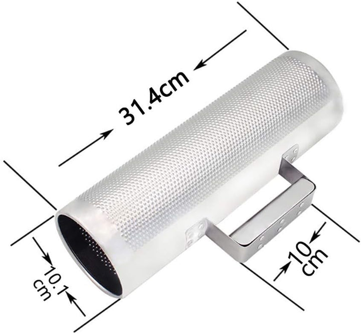 Towwoo 12" x 4" Edelstahl Guiro Shaker Musical Latin Percussion Instrument Training Tool mit Schaber