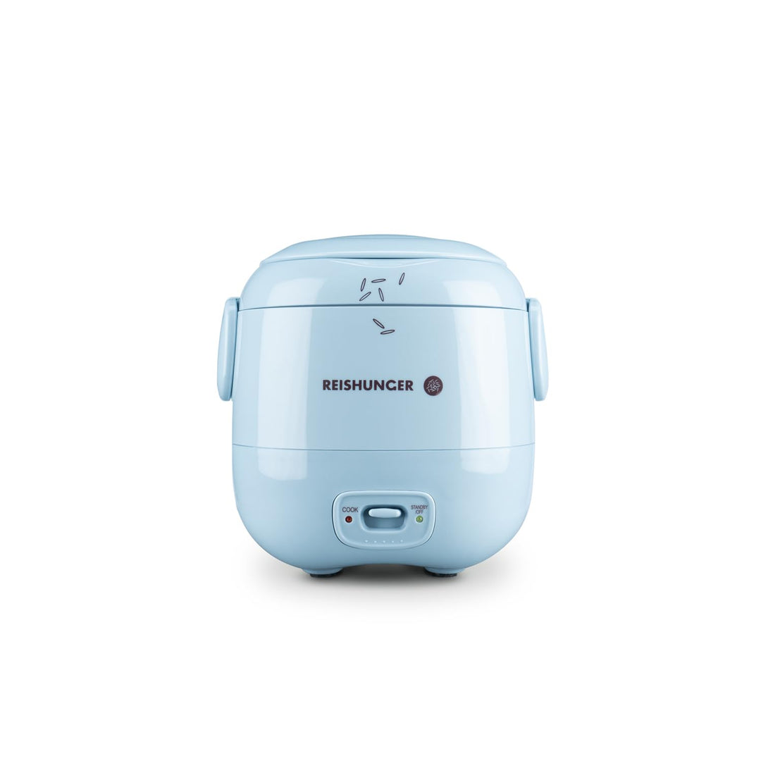 REISHUNGER Mini Reiskocher, hellblau | 0,3 L - 1-2 Portionen | hochwertige Keramikbeschichtung - Pre