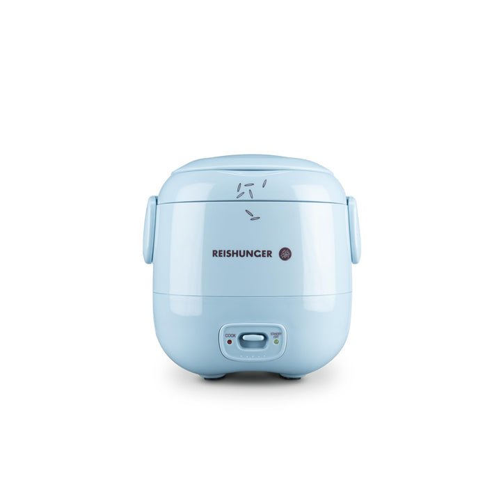 REISHUNGER Mini Reiskocher, hellblau | 0,3 L - 1-2 Portionen | hochwertige Keramikbeschichtung - Pre