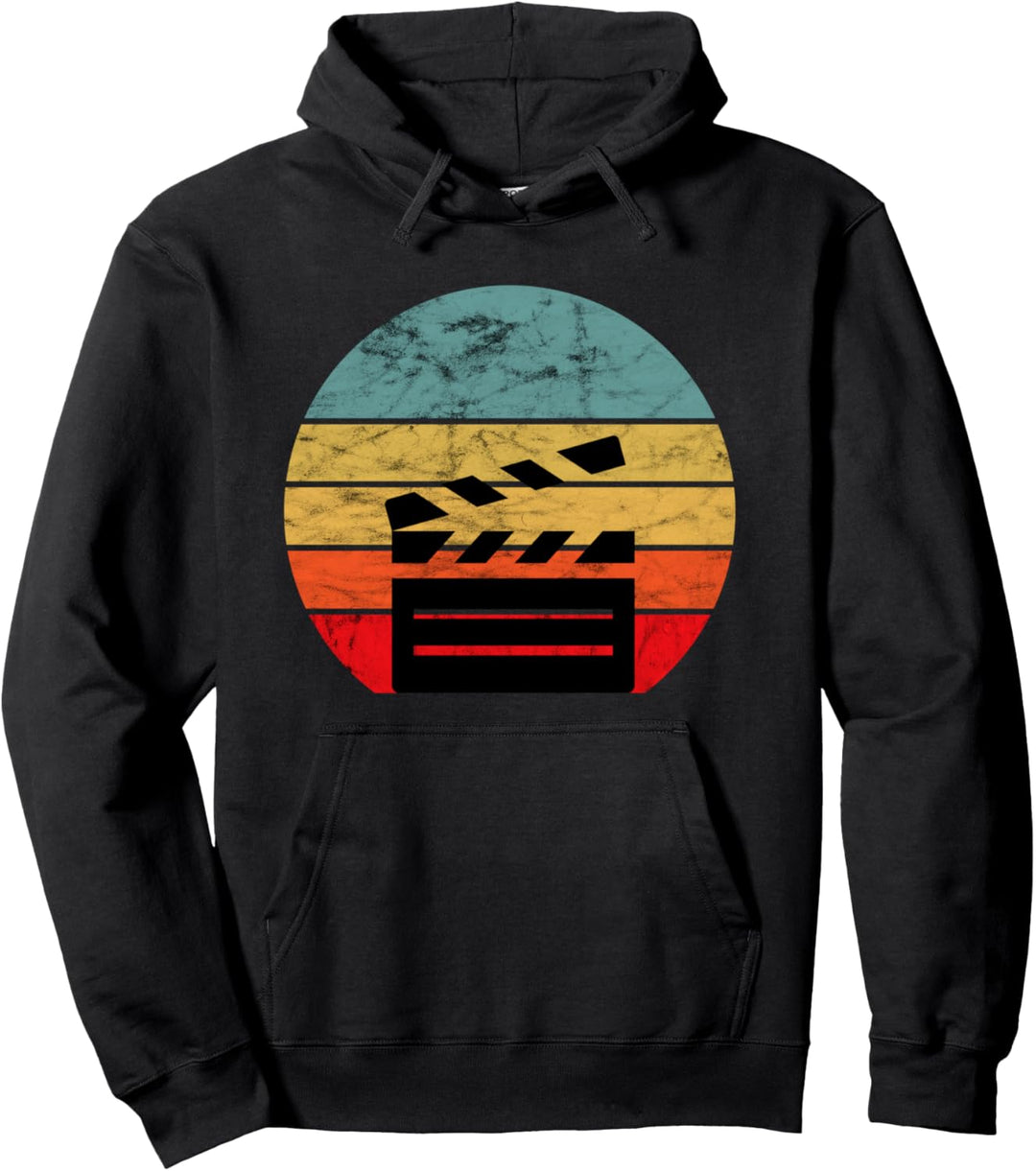 Filmemacher Regieklappe Regisseur Retro Vintage Sunset Pullover Hoodie