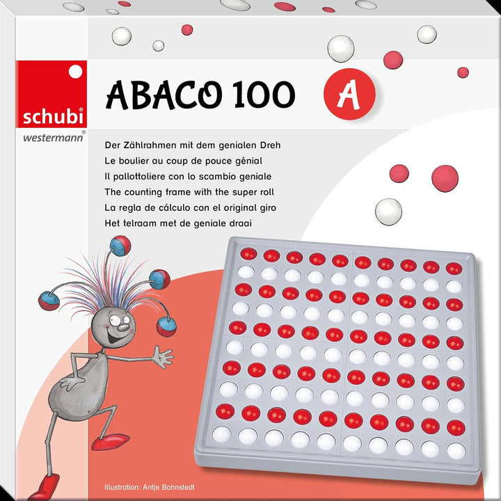 SCHUBI Abaco 100: Modell A 10/10 Kugeln (rot/weiss): Modell A 10/10 Kugeln (rot/weiss) (SCHUBI Abaco