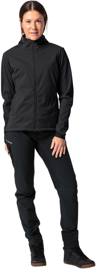 VAUDE Women's Qimsa Softshell Jacket - Softshelljacke Damen - Radjacke black uni 38, black uni 38