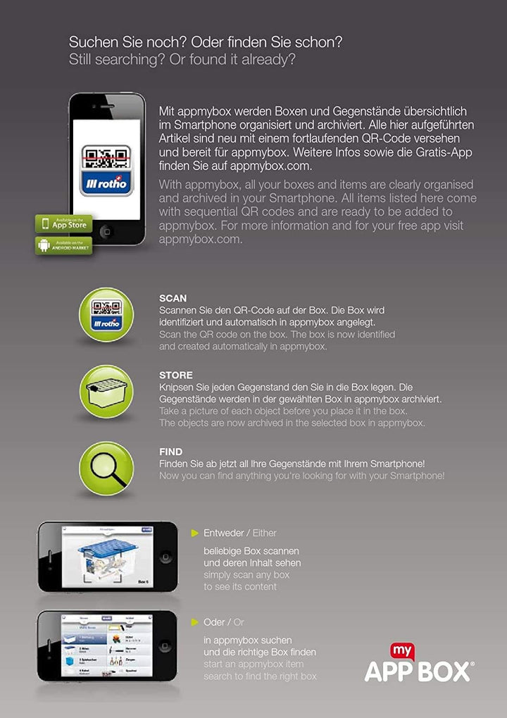 Rotho Systemix Schubladenbox 1 Schub, Kunststoff (PP) BPA-frei, transparent, M (39.5 x 25.5 x 20.3 c