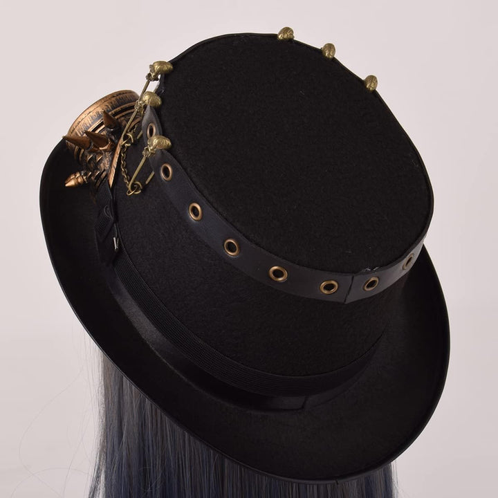 GRACEART Damen Tierohren Steampunk Hut mit Brille Bronze, Style-15, L L Style-15, L Style-15