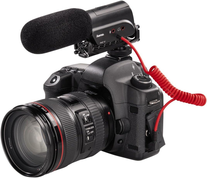 Hama Richtmikrofon für Camcorder, Spiegelreflex- und Systemkameras, Umschaltbare Richtcharakteristik