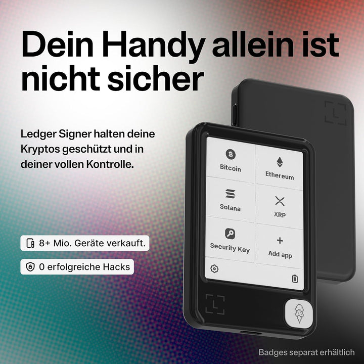 Ledger Nano Gen5 – Krypto-Touchscreen-Signer für Einsteiger – Digitale Assets sicher kaufen und trad
