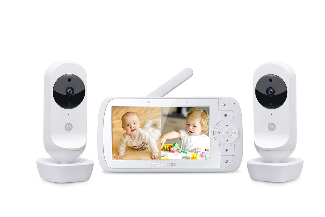 Motorola VM35-2 / Ease 35-2 Babyphone mit 2 Kameras 5,0 Zoll Video Baby Monitor Display - Nachtsicht