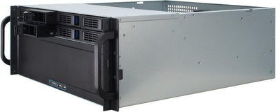 Inter-Tech 88887191 Case IPC Storage 4U-4408, o.PSU, Schwarz, Silber
