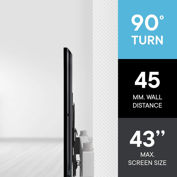 One For All TV-Wandhalterung - Schwenkbar 90°/Neigbar/Ausziehbare Fernseher Halterung - 4K OLED QLED