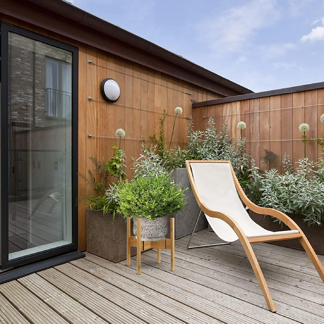 Pflanzenständer, Verstellbare Blumentopf Ständer für Blumentopf, Holz-Blumentopf-Ständer Topfgestell