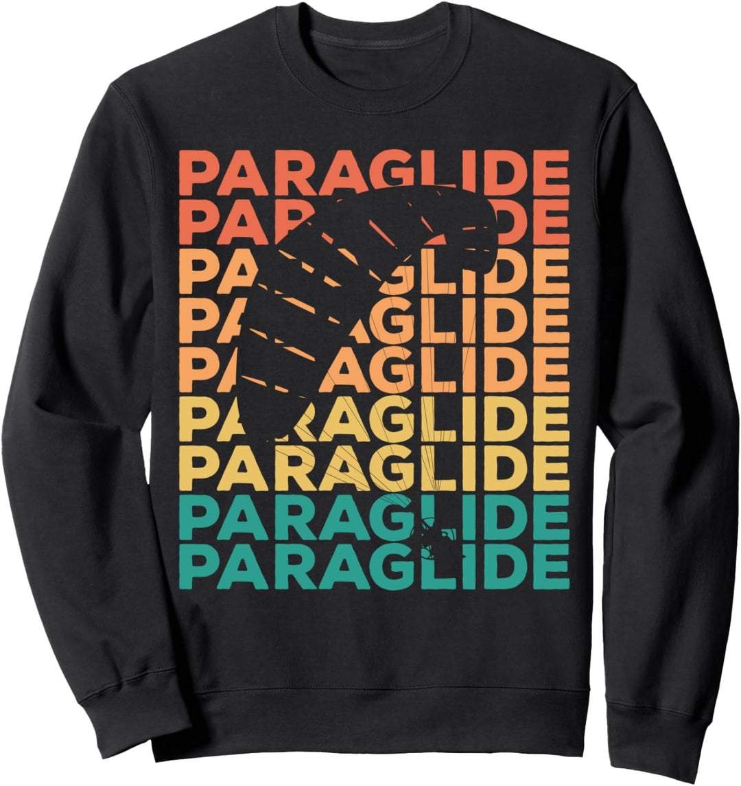 Retro Vintage Paragliding Geschenk für Paraglider Sweatshirt