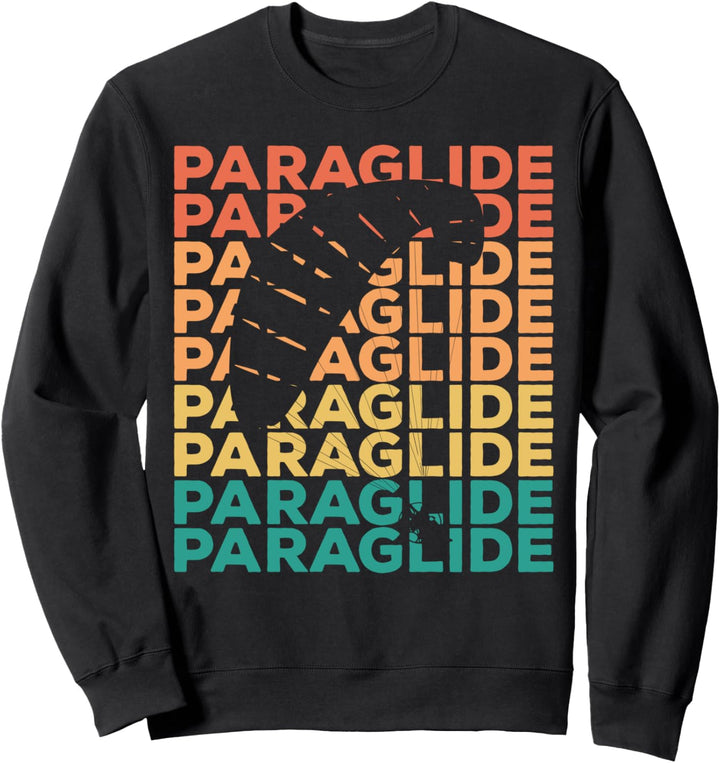 Retro Vintage Paragliding Geschenk für Paraglider Sweatshirt