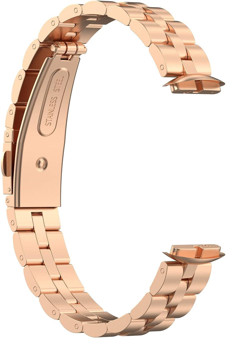 Chofit Kompatibel mit Fitbit Luxe Armband, Ersatzarmband, verstellbar, Edelstahl, Metall, Business-B