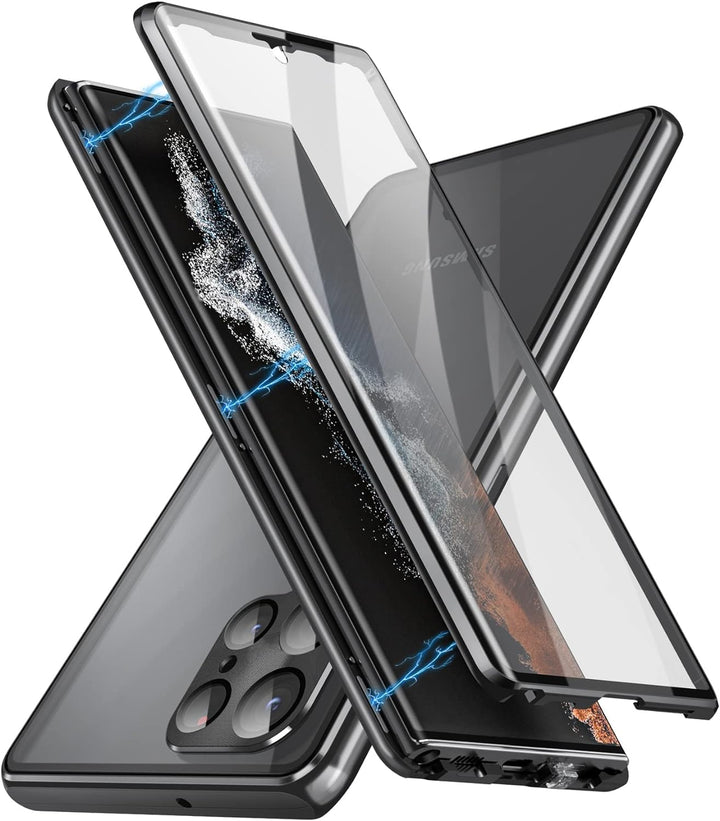 KumWum Hülle Kompatible mit Samsung Galaxy S23 Ultra Magnetische Handyhülle 360 Grad Schutzhülle mit