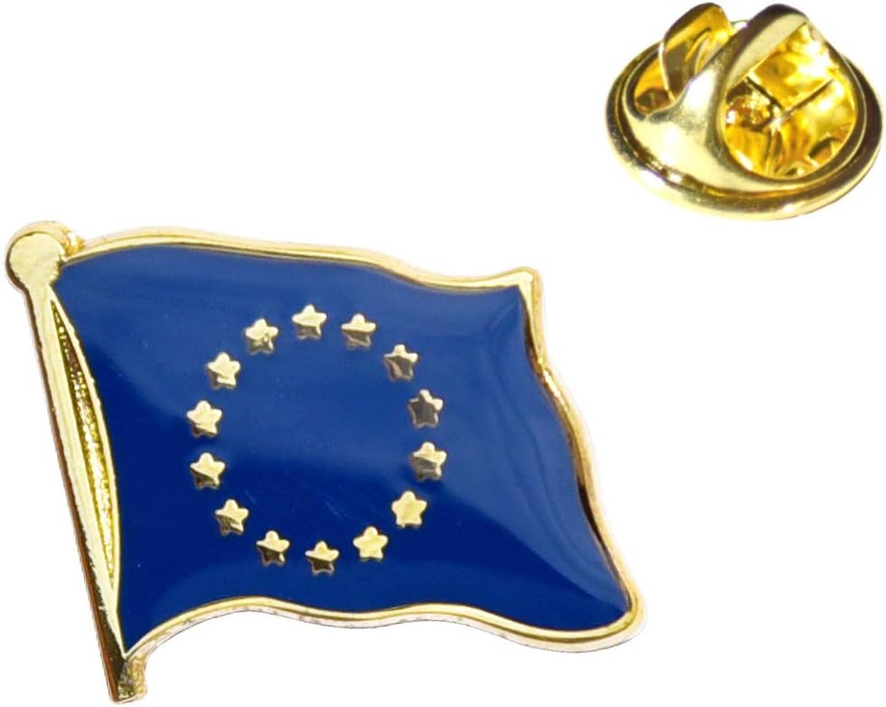 MADSea Elbsegler Premium Tuch mit Flaggenpin Europa schwarz Pin, Grösse:63, Pins:Europa