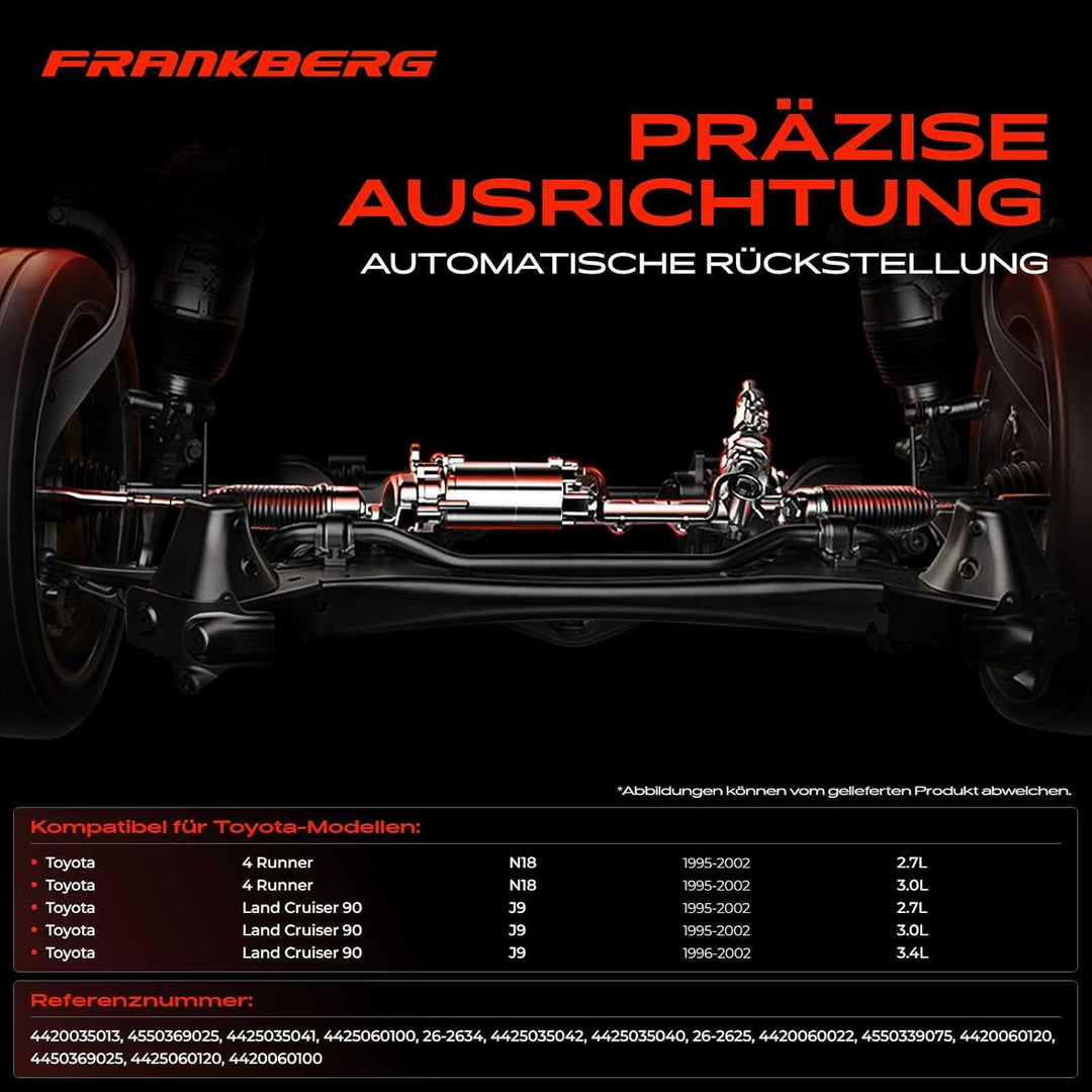 Frankberg Lenkgetriebe Servolenkgetriebe Hydraulisch für Linkslenker Kompatibel mit 4 Runner N18 2.7
