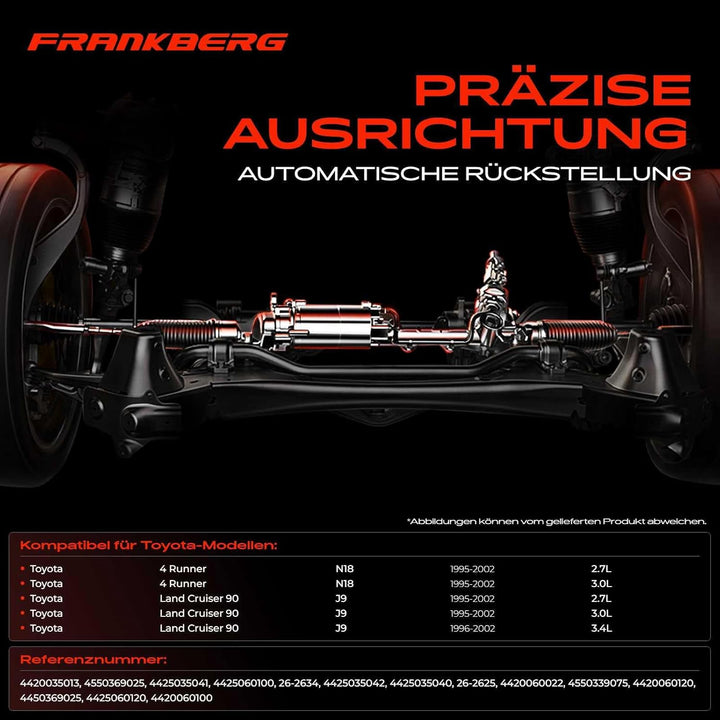 Frankberg Lenkgetriebe Servolenkgetriebe Hydraulisch für Linkslenker Kompatibel mit 4 Runner N18 2.7