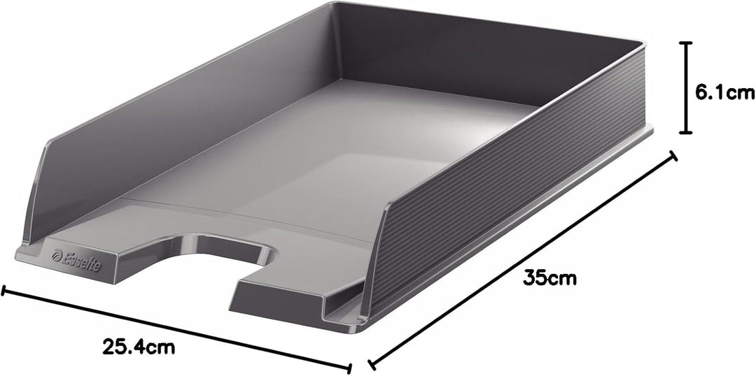 Esselte Europost A4 Briefablage, 10 Stück grau, Grau