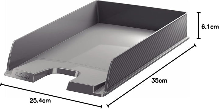 Esselte Europost A4 Briefablage, 10 Stück grau, Grau