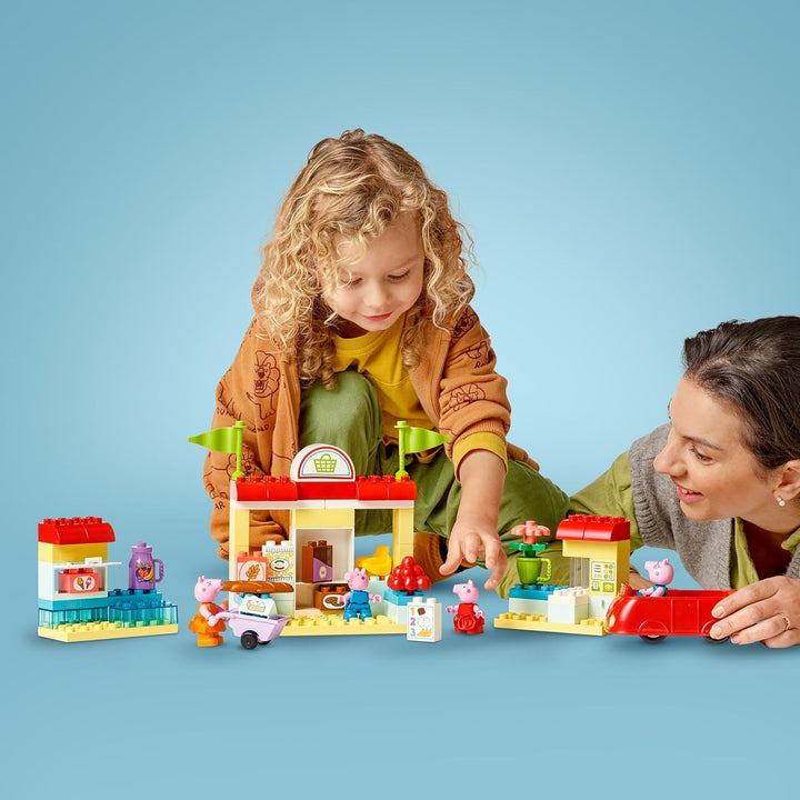 LEGO DUPLO 10434 Peppas Supermarkt: kreatives Lernspielzeug und Spielset, Geschenk für Jungen und Mä