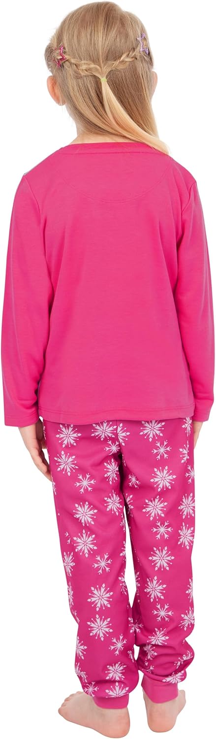 Disney Mädchen Schlafanzug Frozen 128 Rosa, 128 Rosa