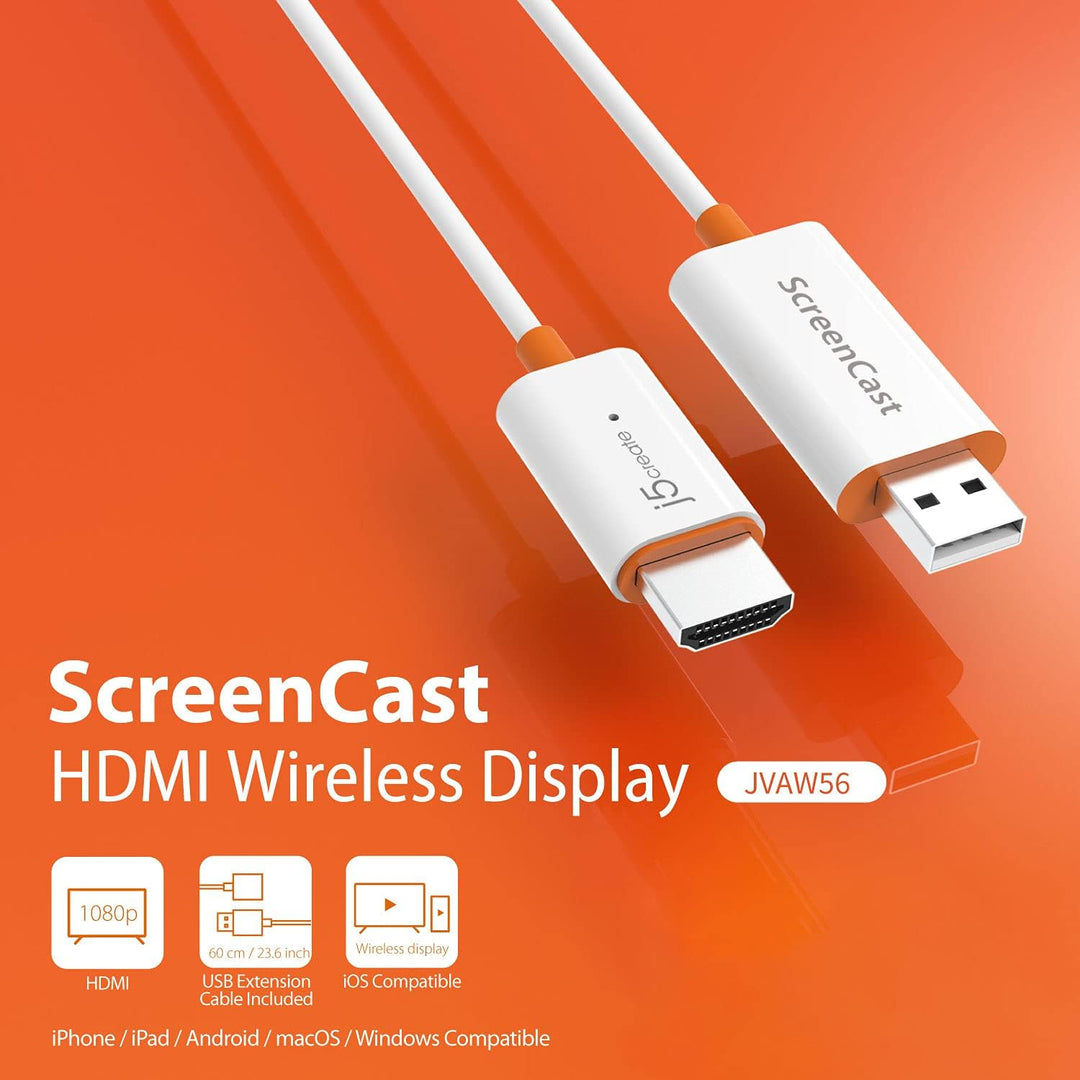 j5create ScreenCast HDMI Wireless Display Adapter Receiver
