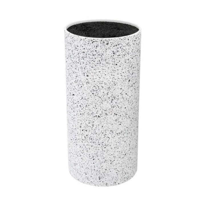 Luckyberg Messerblock Marmorierter ⌀11cm x Höhe 22cm, ohne Messer| universal Messerhalter für alle K