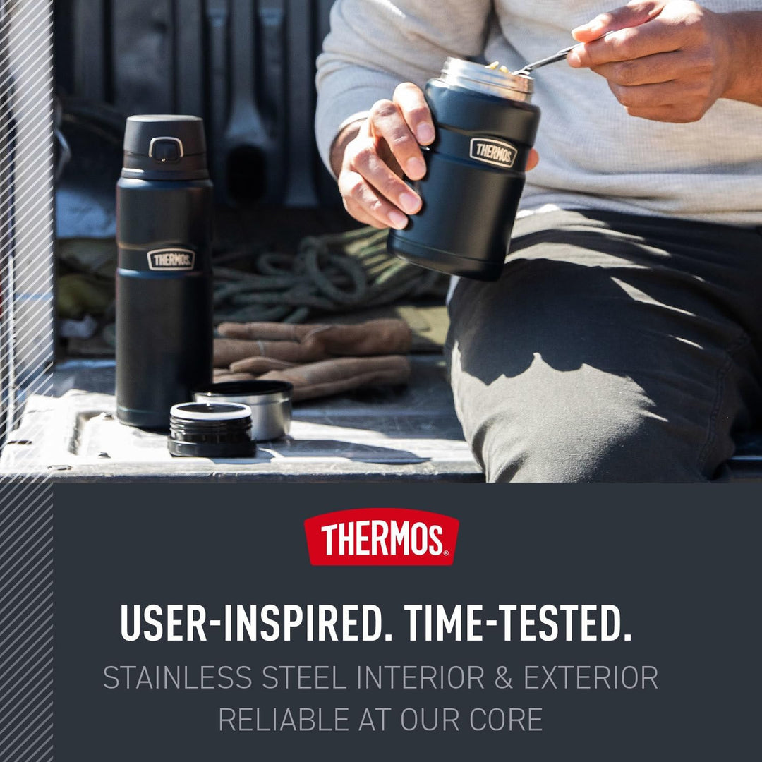Thermos Vakuumisolierte Lebensmitteldose, Edelstahl, 680 ml, Armeegrün Grün (Army Green), Grün (Army