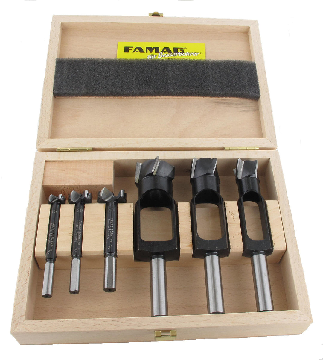 FAMAG Scheibenschneider-Satz WS 6-teilig Ø15,20,25mm + Bormax 1622 Ø15,20,25mm - 1628.306 Set 6-tlg.