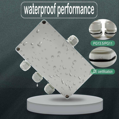 Abzweigdose Wasserdicht IP66, 155 x 90 x 60 mm, SRJQXH Durchgangsklemme 10-polig UK2.5B klemmen mit