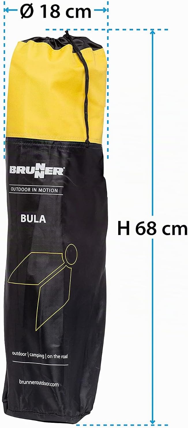 BRUNNER Bula Strandstuhl, Ergonomisch, Legierter Stahl, Orange/Gelb, Orange/Gelb
