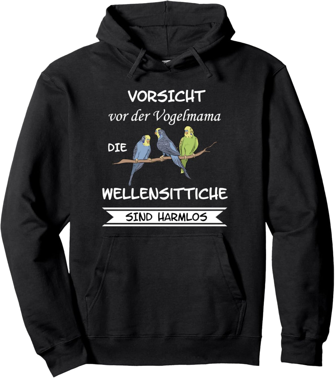 Wellensittiche Sittich Vogel Nymphensittich Pullover Hoodie