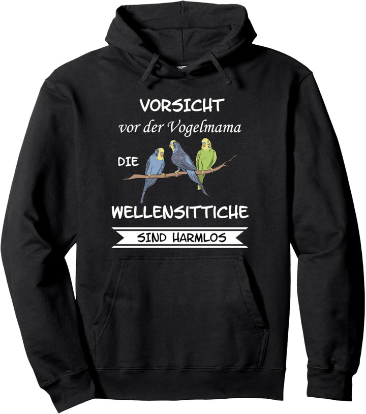 Wellensittiche Sittich Vogel Nymphensittich Pullover Hoodie