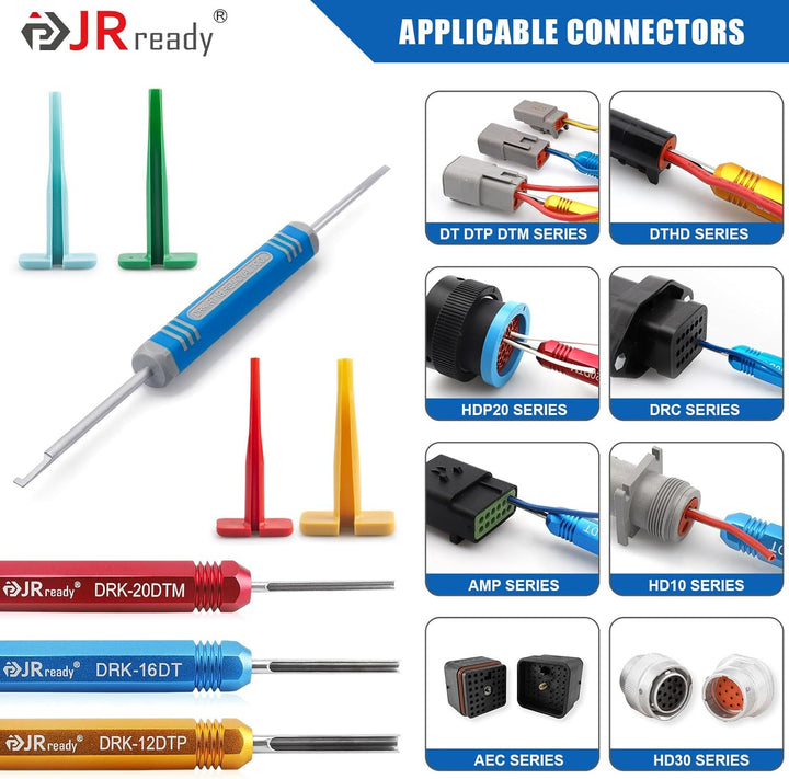 JRready ST5231-08 Deutsch Stecknadel Auspinwerkzeug Kit Für 12# 16# 20# Solide & Gestanzte Kontakte