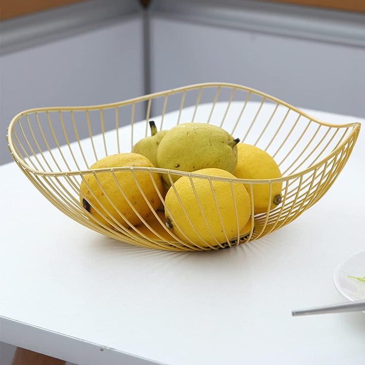 Obstkörbe Gold Metall, Obstkorb Aus Eisen, Obstschalen im Wohnzimmer, Brotkorb Obstschale Metall, Ho