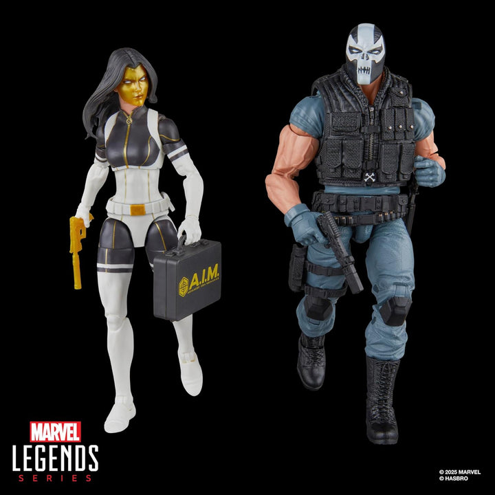 Marvel Legends Series Madame Masque und Crossbones Action-Figuren, Gold, Schwarz, Rot